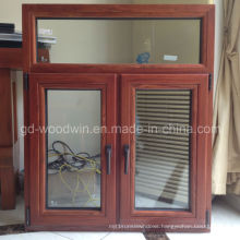 Casement Solid Wooden Double Glass Window with German Brand Fitting
